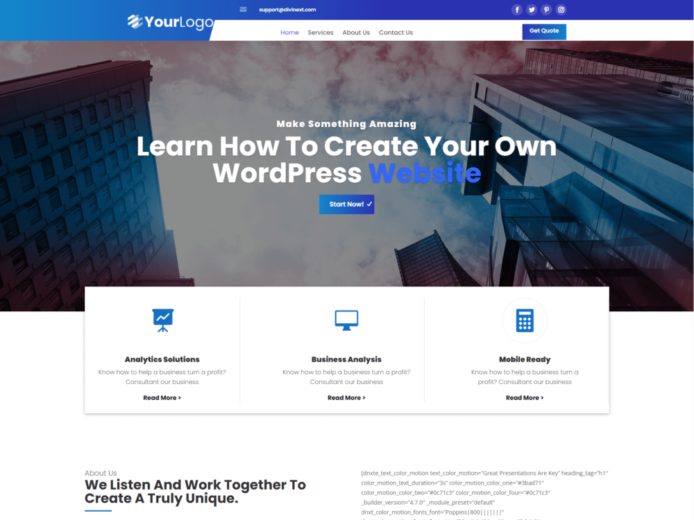 Divinext Divi Layout