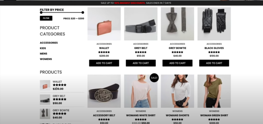 elementor product page