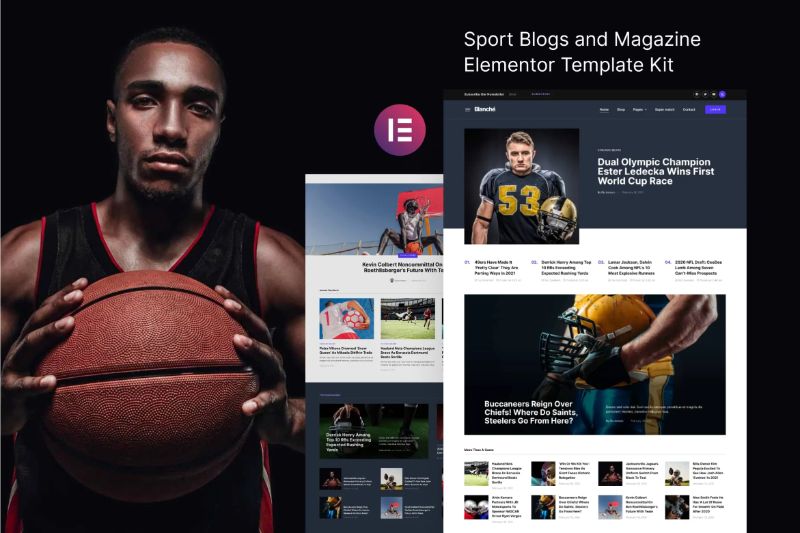 Blanche - Sports Blog & Magazine Elementor Template Kit