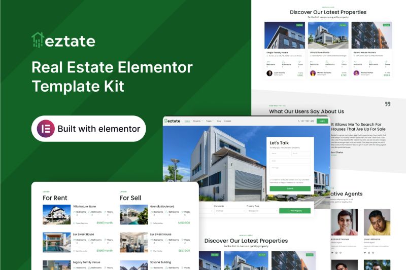 Eztate - Real Estate Elementor Template Kit