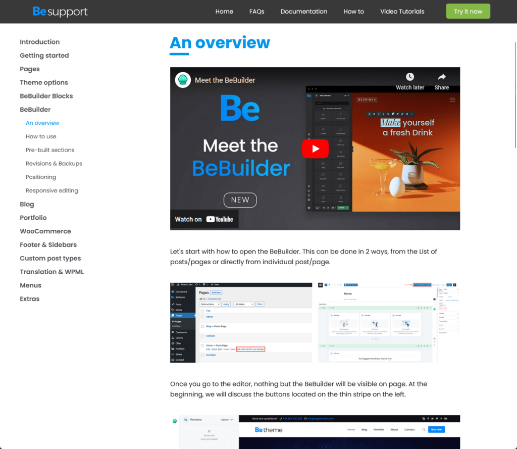 an overview on bebuilder from documentation