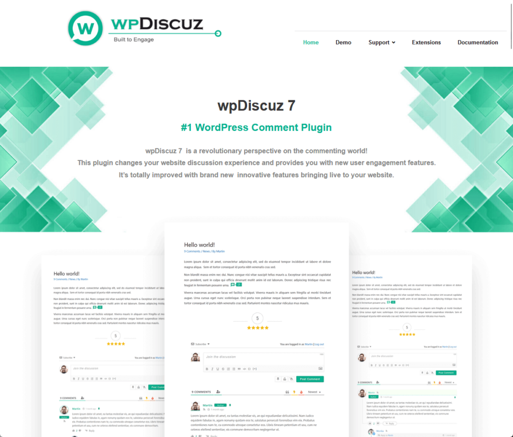 wpDiscuz 7  is a revolutionary perspective on the commenting world