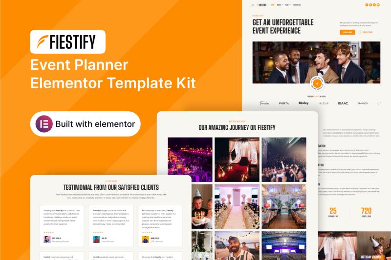 Fiestify - Event Planner Elementor Template Kit