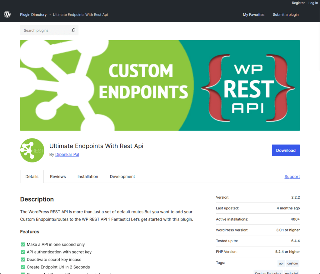 Ultimate Endpoints With Rest Api by Dipankar Pal