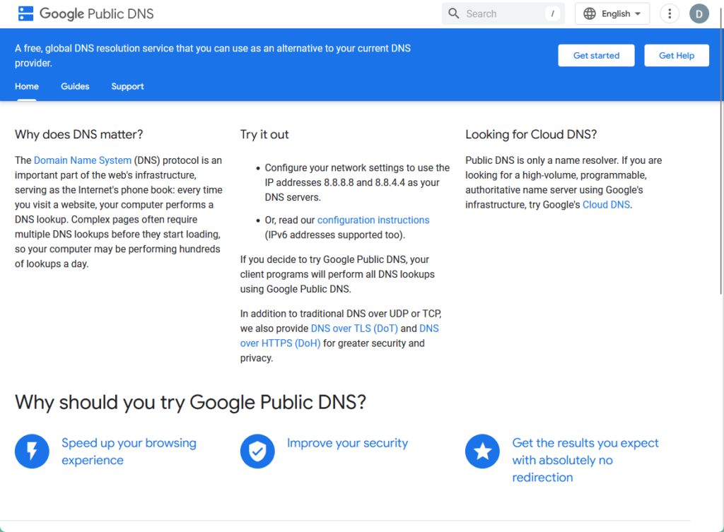 A free global dns resolution service that you can use as an alternative to your current dns provider